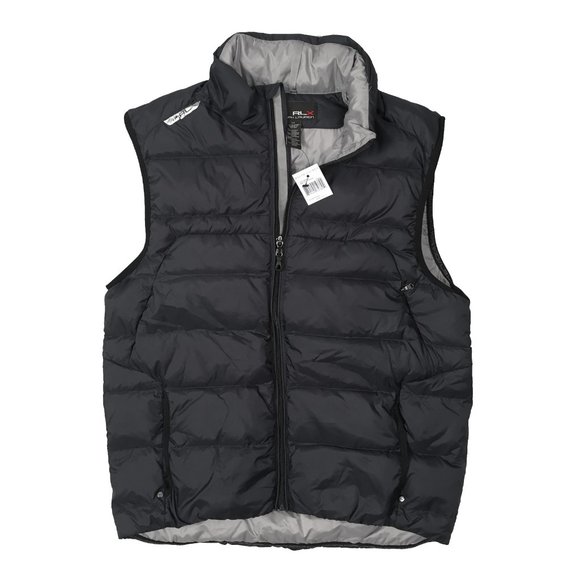 New RLX Ralph Lauren Puffer (Down) Vest!  Med  Black  $198  RLX Emblem Peeling - Picture 1 of 4